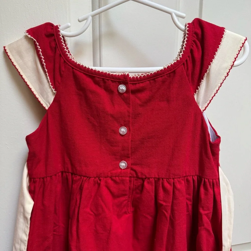 Well Dressed Wolf Classic Good Cheer Red White Dress Holiday Christmas Girls 3